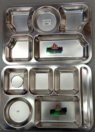 1.6大方型餐盤(pán) 不銹鋼快餐盤(pán)（QQ）